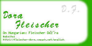 dora fleischer business card